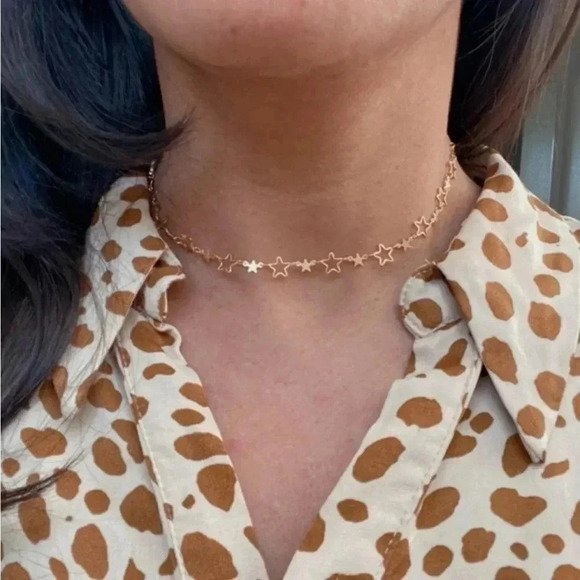 Star Choker 18k Gold Plated BEST SELLER - Picture 3 of 7